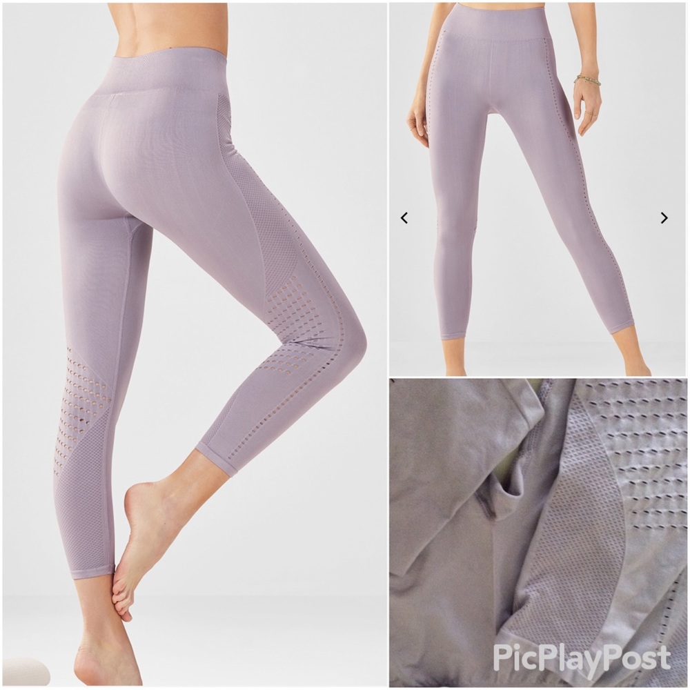 Fabletics Seamless Mid-Rise Jacquard Jasmine SZ.M